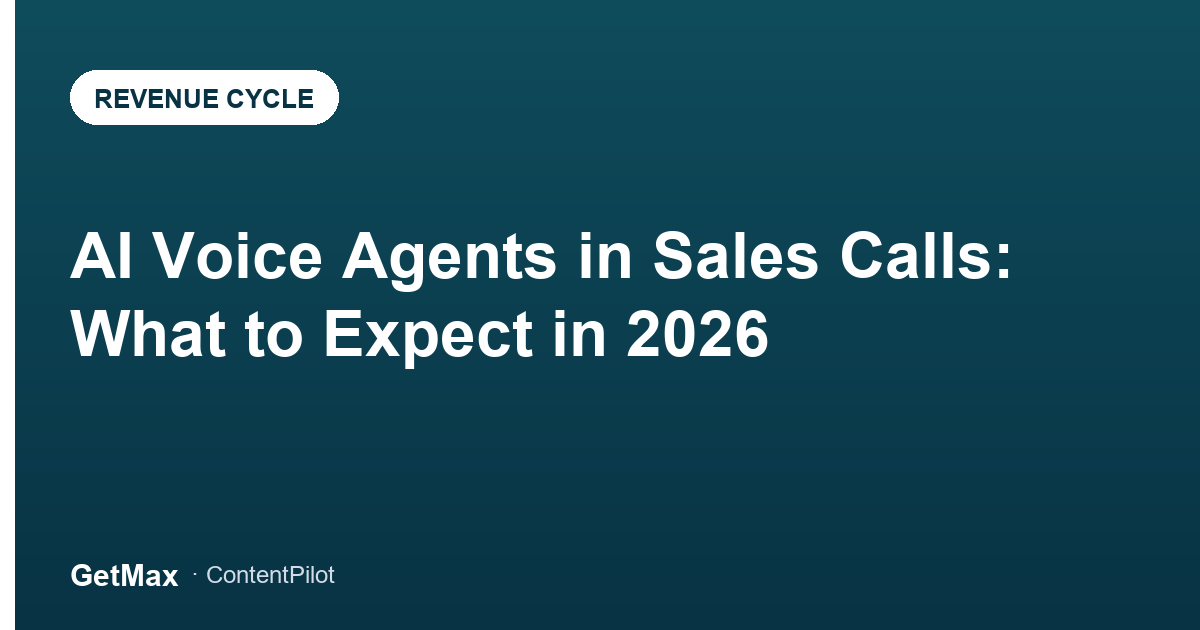 AI Voice Agents in Sales Calls: What to Expect in 2026
